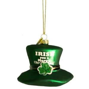  Irish Top Hat Irish You a Merry Christmas Ornament: Home 