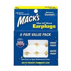   Pillow Soft Earplugs 6 Pair: Ear & Nose Plugs: Health & Personal Care