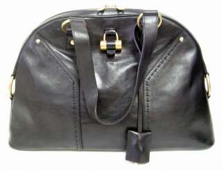 NEW AUTHENTIC YSL BLACK LEATHER MUSE SAC BAG $1 NR  