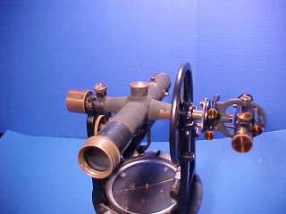 1909 Leitz Solar/Mining Surveyors Transit w/aux. scope  