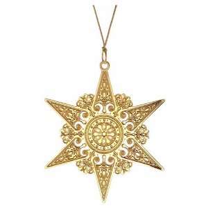  2008 Star Christmas Ornament 24K Gold Overlay: Home 