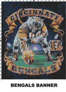NFL Cincinnati Bengals Mascot cross stitch pattern  