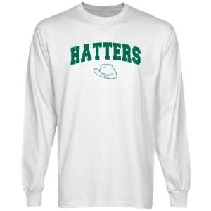  NCAA Stetson Hatters White Logo Arch Long Sleeve T shirt 
