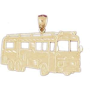  14kt Yellow Gold Bus Pendant Jewelry