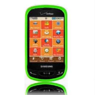 Samsung Brightside U380 Phone Accessory Neon Green Rubberized Hard 