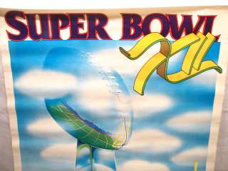 great vintage 1978 Super Bowl poster featuring the Lombardi Trophy 