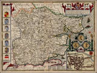   map shows the County of Essex from the Edition of Camdens Britannia