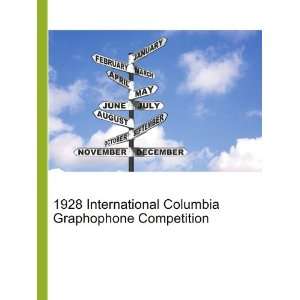 1928 International Columbia Graphophone Competition Ronald Cohn Jesse 
