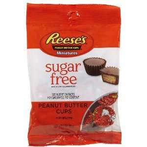Reeses Sugar Free Peanut Butter Cup Miniatures Peg Bag 3 oz:  