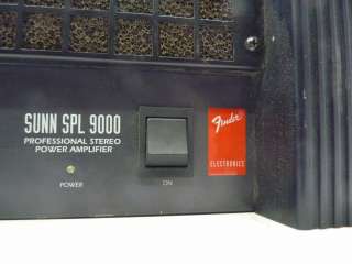 Fender Sunn SPL 9000 Professional Stereo Power Amplifier 2 Channel 