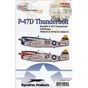   47 Bubbletops of the 368th Fighter Group (1/48 decals) Toys & Games