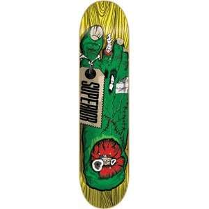  Superior Expired Skateboard Deck   7.5 Yellow/Green 