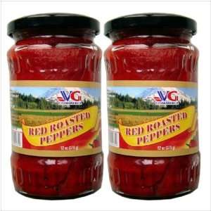 Bulgarian Red Roasted Peppers   Set of 2 Grocery & Gourmet Food