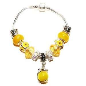  Hidden Gems Sun Ray Yellow Silver Plated Bracelet With 
