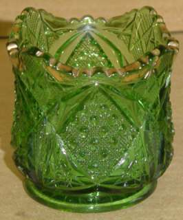   beautiful green glass with no damage chips flakes bruises or staining