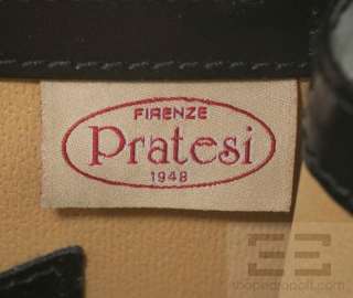 Pratesi Firenze Black Brushed Leather Miss Brunelleschi Handbag  