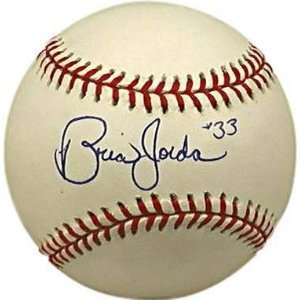  Brian Jordan Autographed Baseball: Sports & Outdoors