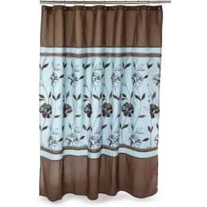  Popular Bath Cabra Shower Curtain, Aqua: Home & Kitchen