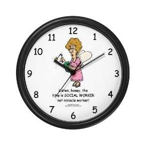  Miracle Worker Humor Wall Clock by 