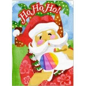  Hawaiian Christmas Boxed Cards Santas Shave Ice Kitchen 