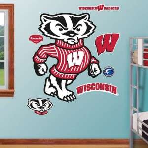Wisconsin Mascot Bucky Badger NCAA Fathead Graphic NEW  