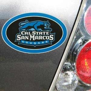  NCAA Cal State San Marcos Cougars Oval Magnet: Sports 