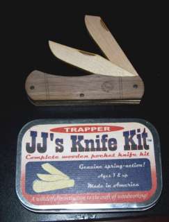 Wooden Pocket Knife Kit, all the parts to make yourself  
