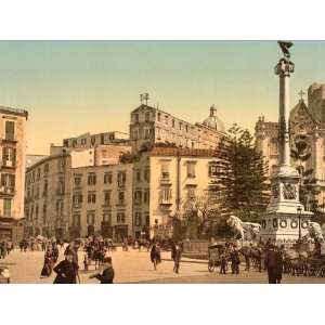  Travel Poster   Piazza of Martiri (i.e. Piazza dei Martiri) Naples 