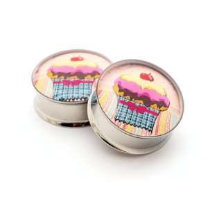  Cupcake Plugs Style 5   1 Inch   25mm   Sold As a Pair 