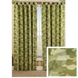  Safari Quest Camouflage 84 Tab Top Curtain Pair Sale 