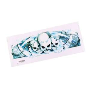  10 x Motorcycle Decal with Three Skull Head Logo 