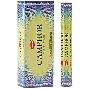  Camphor   Box of Six 20 Stick Tubes   HEM Incense Beauty