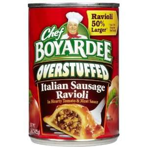 Chef Boyardee Over Stuffed Sausage Ravioli, 15 oz  Grocery 