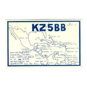  1958 QSL Quarry Heights Panama Canal Zone KZ5BB 