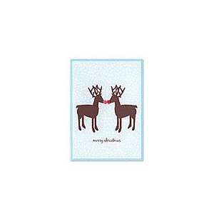  Kissing Rudolph Holiday Invitations: Office Products