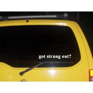  got strung out? Funny decal sticker Brand New Everything 