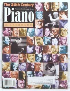 PIANO AND KEYBOARD MAGAZINE 20TH CENTURY BRADFORD GOWEN  