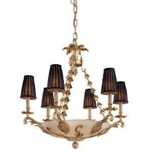   N950440 Vintage 6 Light Chandeliers in French Gold: Home Improvement