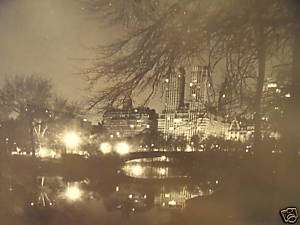 BLK&WHT PHOTO MICHAEL ZEUS 1976 “CENTRAL PARK AT NIGHT  