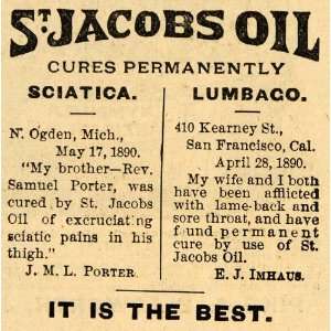   Oil Remedy Cures Sciatica Pain   Original Print Ad: Home & Kitchen