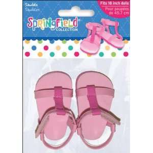    Springfield Collection Strappy Sandals Pink Arts, Crafts & Sewing