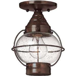   Light. Cape Cod Flush Ceiling Porch Light With Clear Seedy Glass