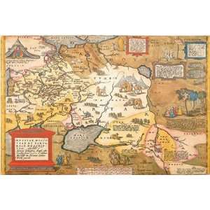  Map of Russia by Abraham Ortelius 18x12: Home & Kitchen