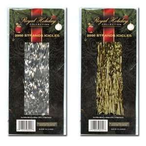 Christmas Icicles 2000 Strands In Box Case Pack 48:  Home 