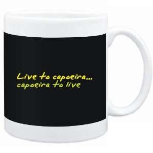  Mug Black  LIVE TO Capoeira ,Capoeira TO LIVE !  Sports 