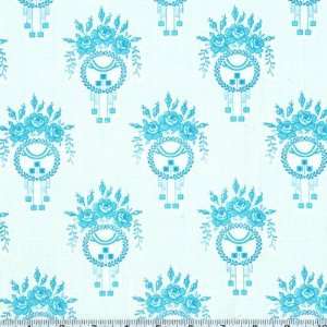  45 Wide Mod Girls Laurie Light Blue Fabric By The Yard 