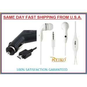 Rapid Car Kit Auto Vehicle Plug in Power Charger+3.5mm Stereo Headset 