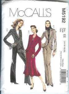OOP McCalls Skirt Outfit Wardrobe Sewing Pattern Misses Plus Size 