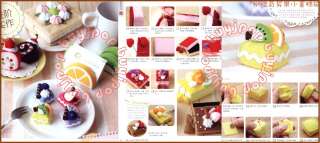 Chinese Japanese Felt Craft Pattern Book Fruit Cake Sweet Step by Step 