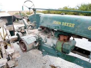 John Deere UNSTYLED G Tractor on Dual rear Steel wheels  